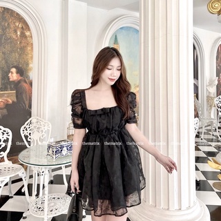 Váy babydoll nơ ngực (ảnh thật tự chụp)