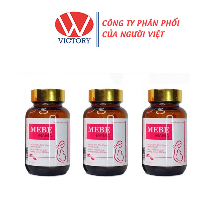 Viên Uống MEBE MAMA (Hộp 30 Viên) - Giúp Bổ Sung DHA, EPA, Vitamin Và Khoáng Chất - Victory Pharmacy