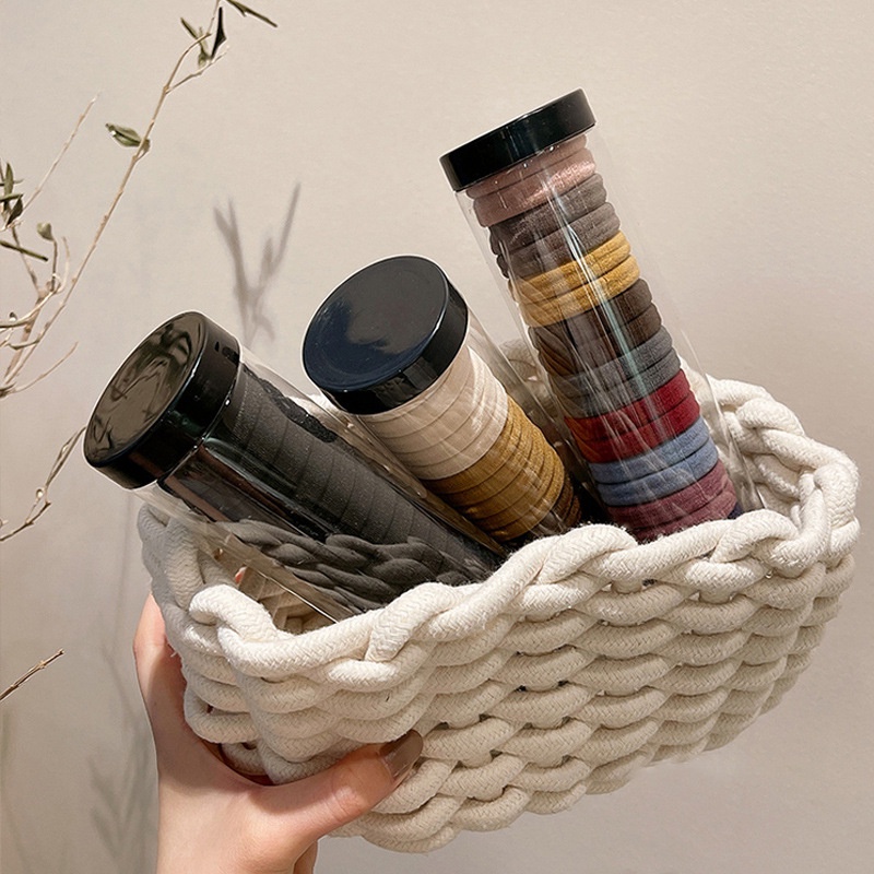 Set 20 Dây Thun Cột Tóc Co Giãn Phong Cách Hàn Quốc