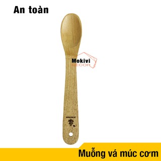 Muỗng vá múc cơm gỗ tự nhiên phong cách