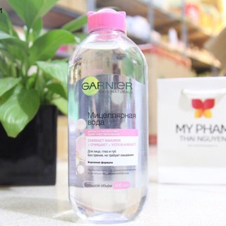 Tẩy trang Garnier Micellar Cleansing Water nắp hồng 400ml