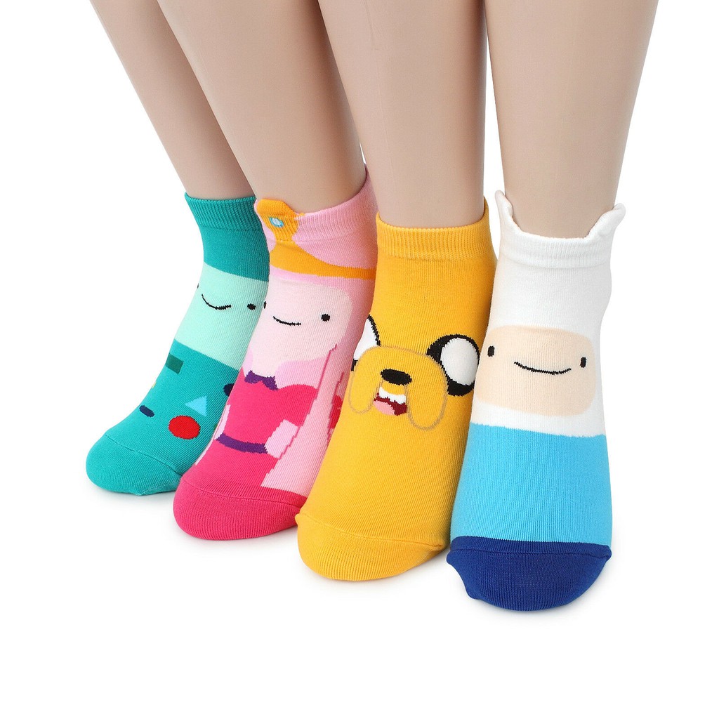 Tất/ Vớ ngắn Unisex Hàn Quốc The Adventure Time - Ảnh thật