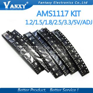 Set 70 bộ điều chỉnh điện áp Ams 1117 1.2v / 1.5v / 1.8v / 2.5v / 3.3v / 5.0v / Adj 1117