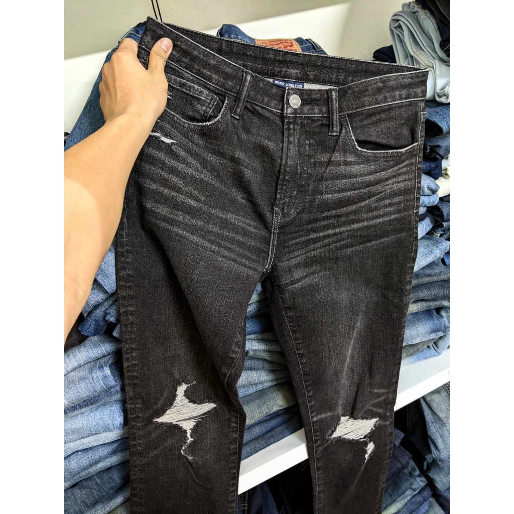 quần jeans nam authentic form slim fit