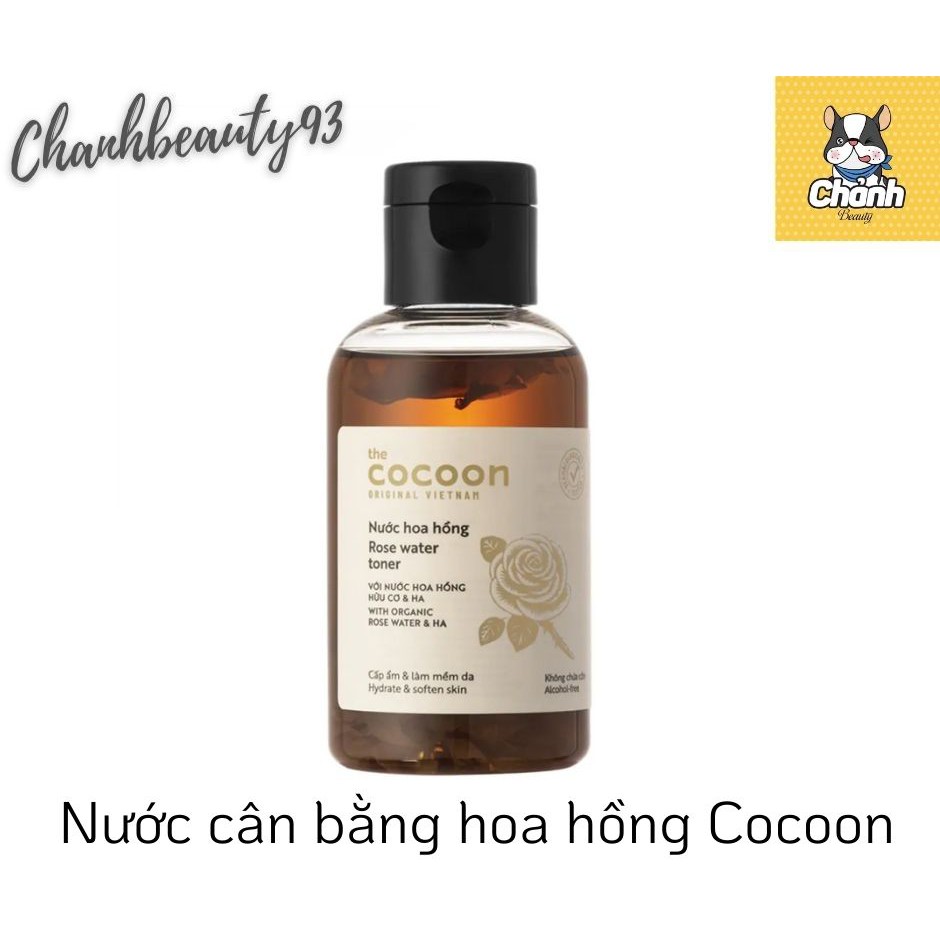 Nước cân bằng chiết xuất hoa hồng The Cocoon 140 mL