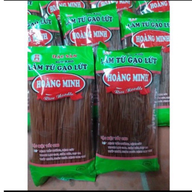 Bún phở gạo lứt HOANG MINH 🔸GIÁ TỐT NHẤT🔸 bún tốt cho người ăn kiêng, tốt cho tiêu hóa