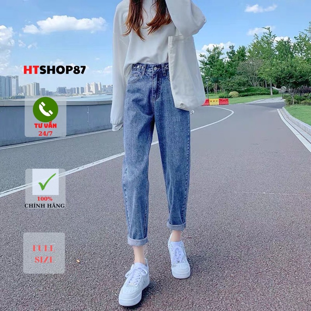 Quần bò jean nữ unisex Hàn Quốc mẫu mới nhất HTJean | BigBuy360 - bigbuy360.vn