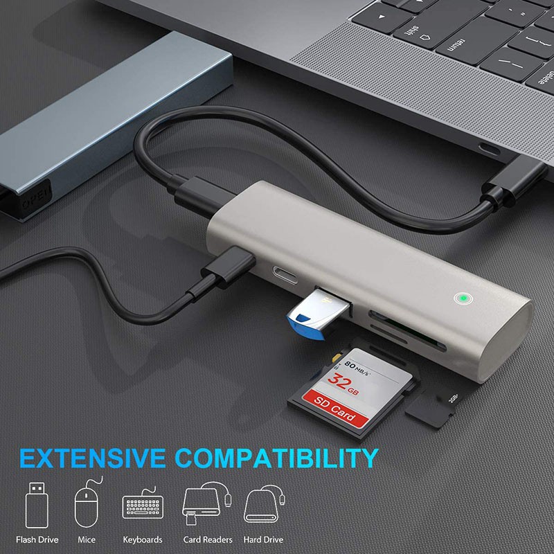 Bộ Chuyển Đổi Usb 3.1 Gen 2 Hub Với Cổng Usb 3.0 Cho Macbook, Surface Pro, Usb C | BigBuy360 - bigbuy360.vn