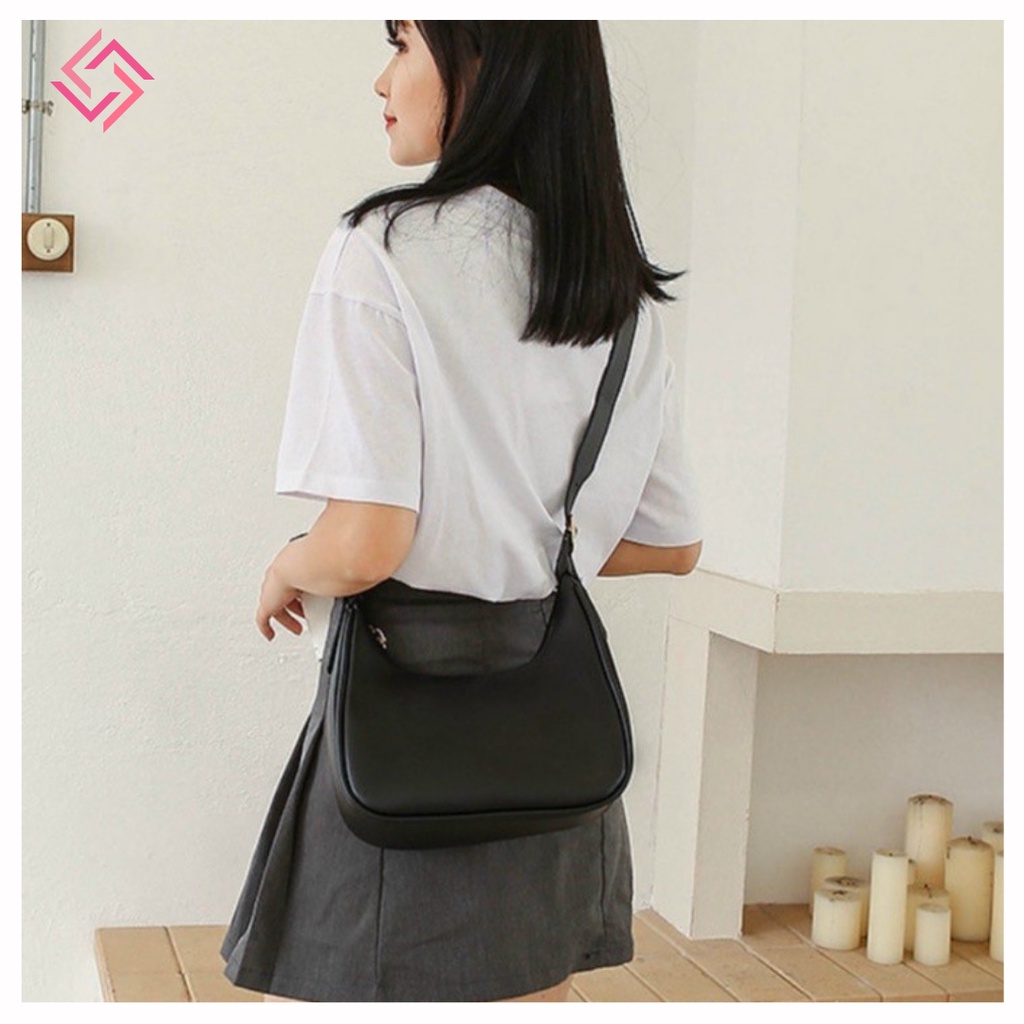 Túi xách nữ đeo chéo dáng thuyền da dày hàng đẹp thời trang mẫu mới LUCIA STORE TXN05