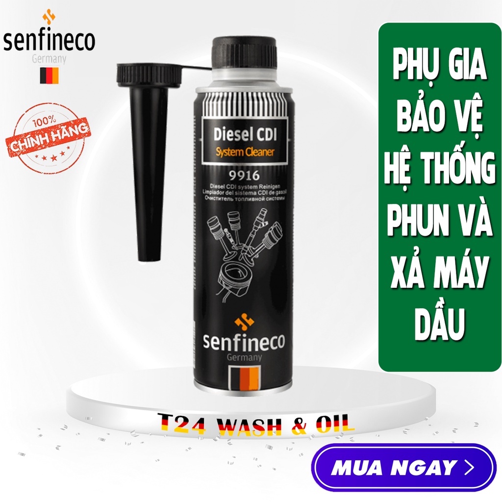 Dung Dịch Bảo Vệ Hệ Thống Phun và Xả Máy Dầu Senfineco 9916 – 300ML Diesel CDI System Cleaner