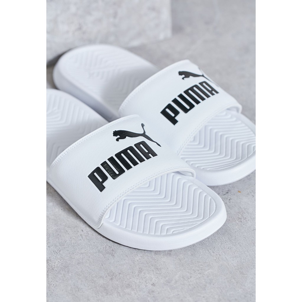 Dép Puma Chính Hãng FREESHIP Puma Popcat White Pink Black - Dép Quai Ngang Thời Trang Nữ