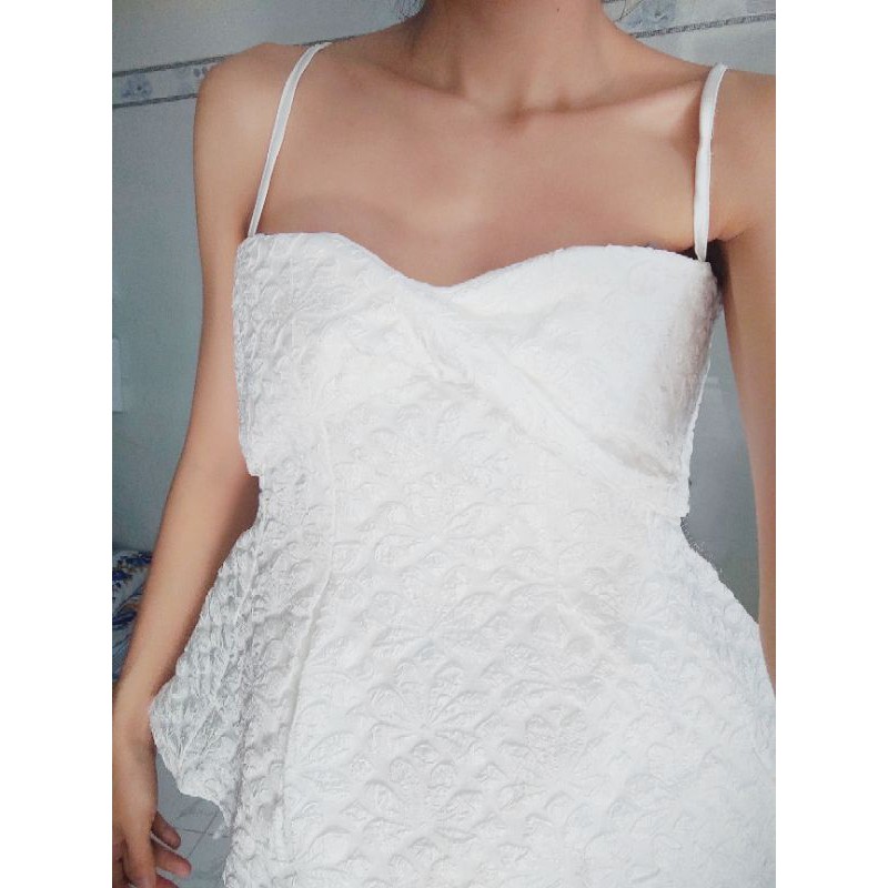 Áo peplum 2 dây xoắn ngực xốp tapta | BigBuy360 - bigbuy360.vn