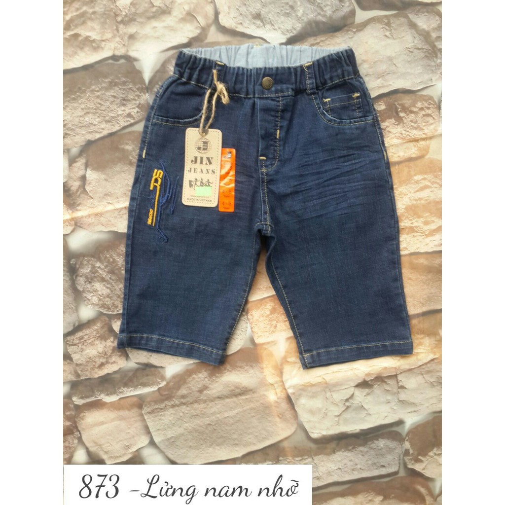 Quần bò lửng size nhỡ cho bé trai 8-12 tuổi