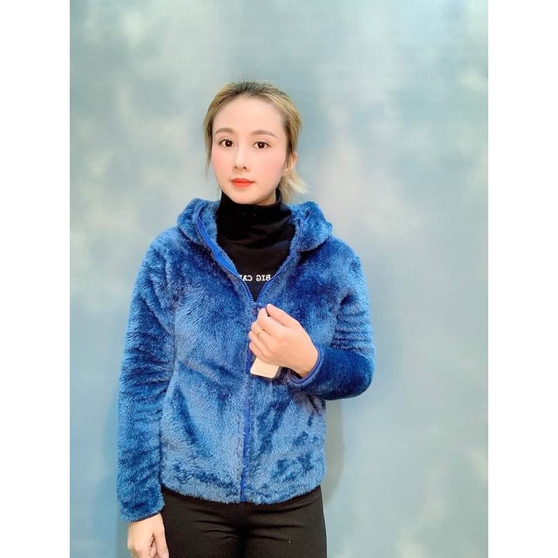 áo lông cừu nữ 2 mặt