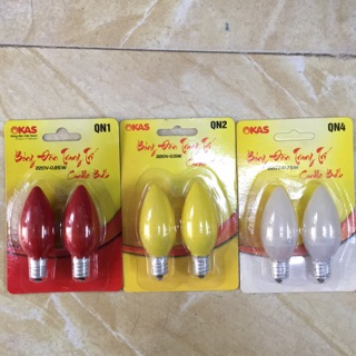 Bộ 2 bóng LED ớt 0,85W SOPOKA tiết kiệm điện đuôi E12 choá nhựa chống rơi vỡ