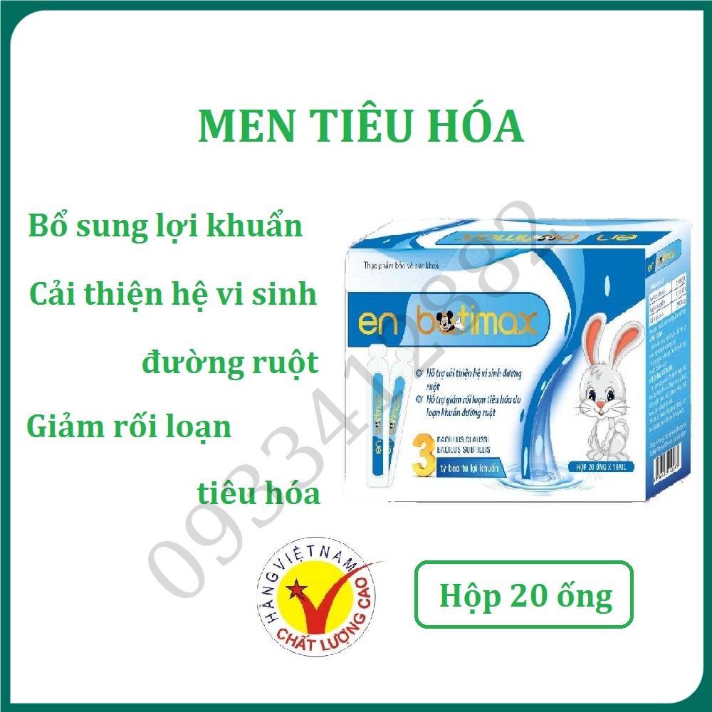 Men tiêu hoá vi sinh EnBatimax bổ sung lợi khuẩn, cải thiện hệ vi sinh đường ruột