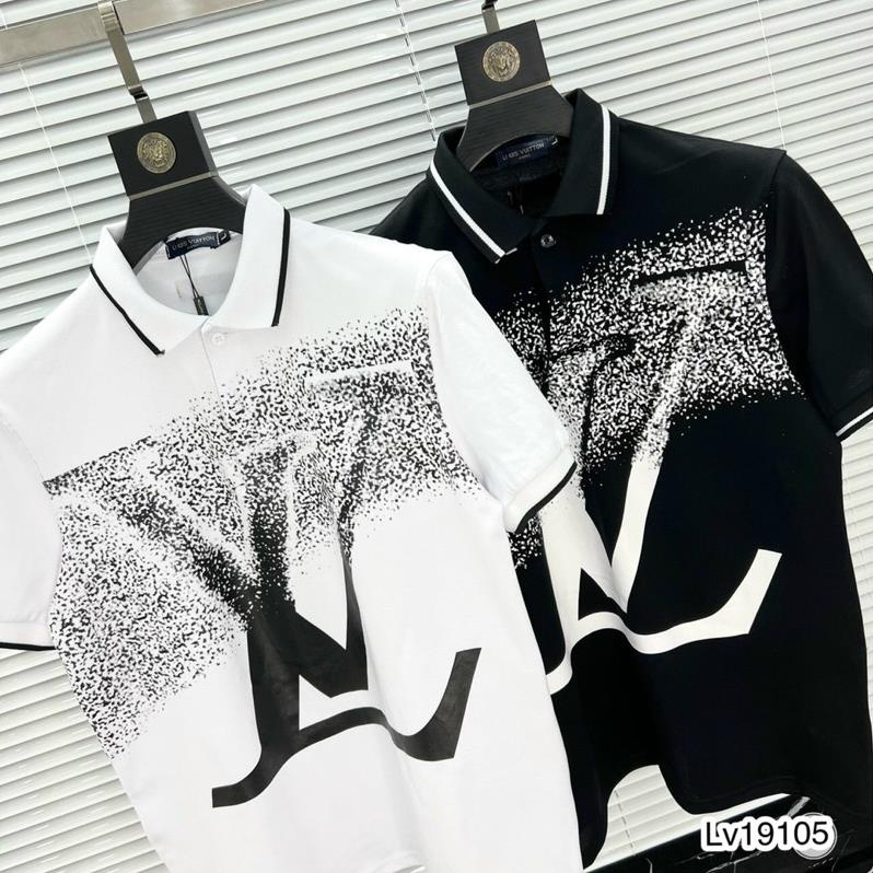 Áo Polo Nam LV In Logo SPF Cực Chất - Áo Nam Polo LV Nam Loang Siêu Hot