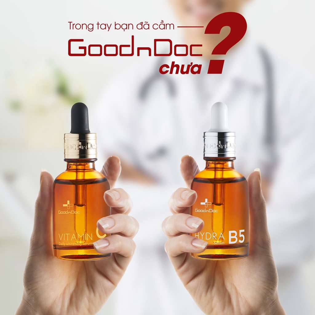 Serum GoodnDoc HYDRA B5 Dưỡng Ẩm Phục Hồi Làm Trắng Sáng Da Mờ Thâm Sạm Nám Cấp Nước Chống Lão