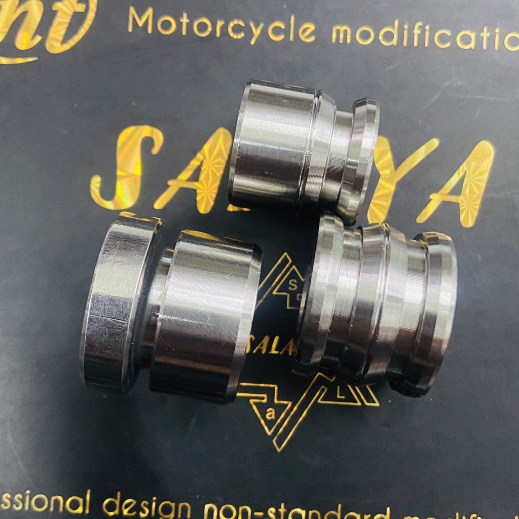 TRỌN BỘ CỤC CANH BÁNH TRƯỚC VÀ CỤC CANH BÁNH XE EXCITER ĐỜI 2006 ĐẾN 2010 INOX SÁNG BÓNG