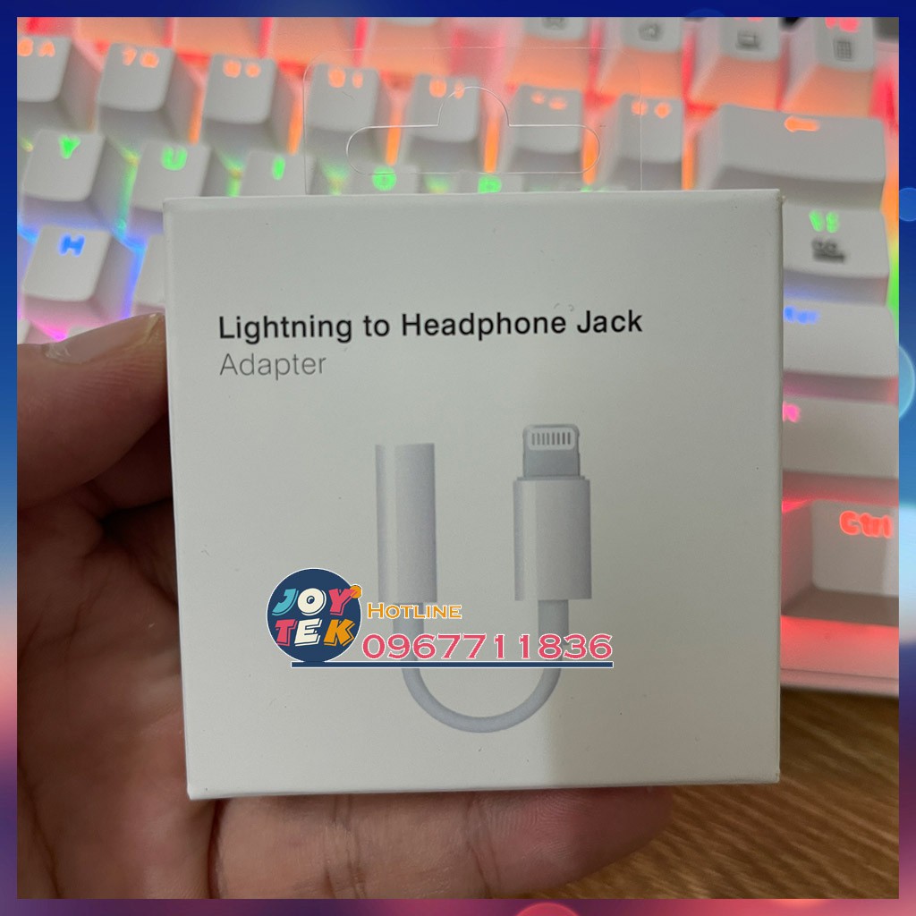 Jack chuyển đổi tai nghe Apple từ cổng Lightning sang cổng 3,5mm (Lightning to 3.5mm Headphone Jack Adapter)