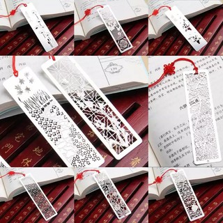 Bookmark Cổ Trang Bằng Thiếc Màu Bạc - 8 Chủ Đề