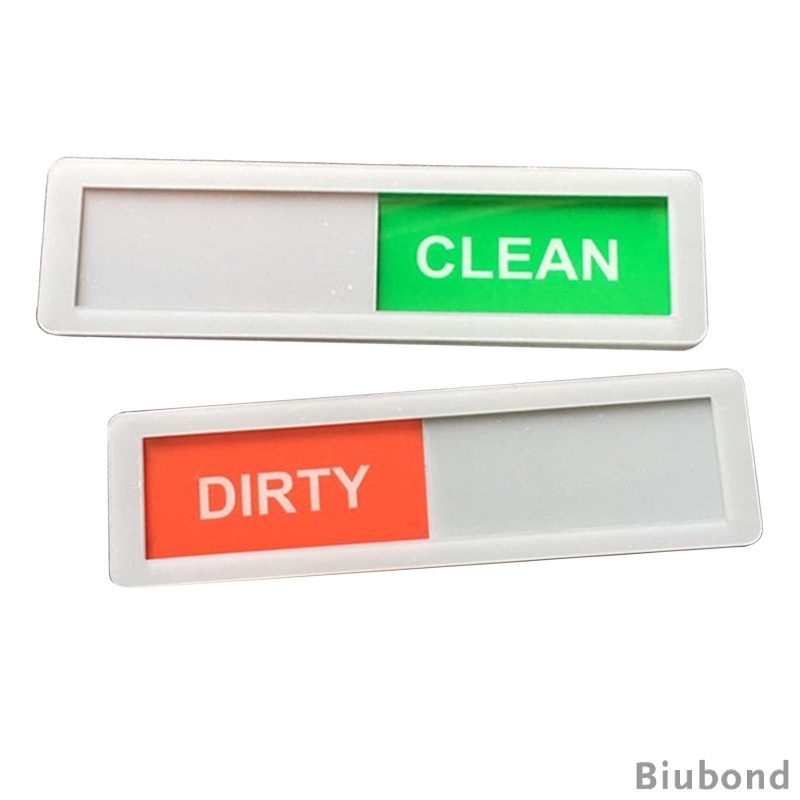 Biển báo họa tiết chữ Clean Dirty với tấm lật nam châm hai mặt gắn máy rửa bát có thể đảo ngược