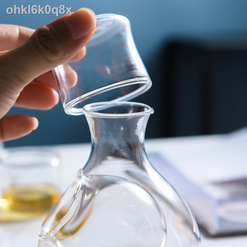 ◙ ✼ ○☫✠Bình đá thổi bằng tay, thủy tinh pha lê, rót rượu gia đình, cá tính, ngoại, ly trắng, dụng cụ làm