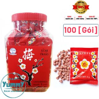 Xí Muội Hoa Mai Thái Lan Hủ 100 gói - Ô Mai Xí Muội Hoa Mai Thái Lan.