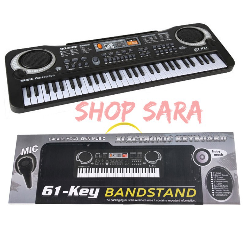 Đàn điện tử cho bé đàn piano 61 phím size vừa 00036