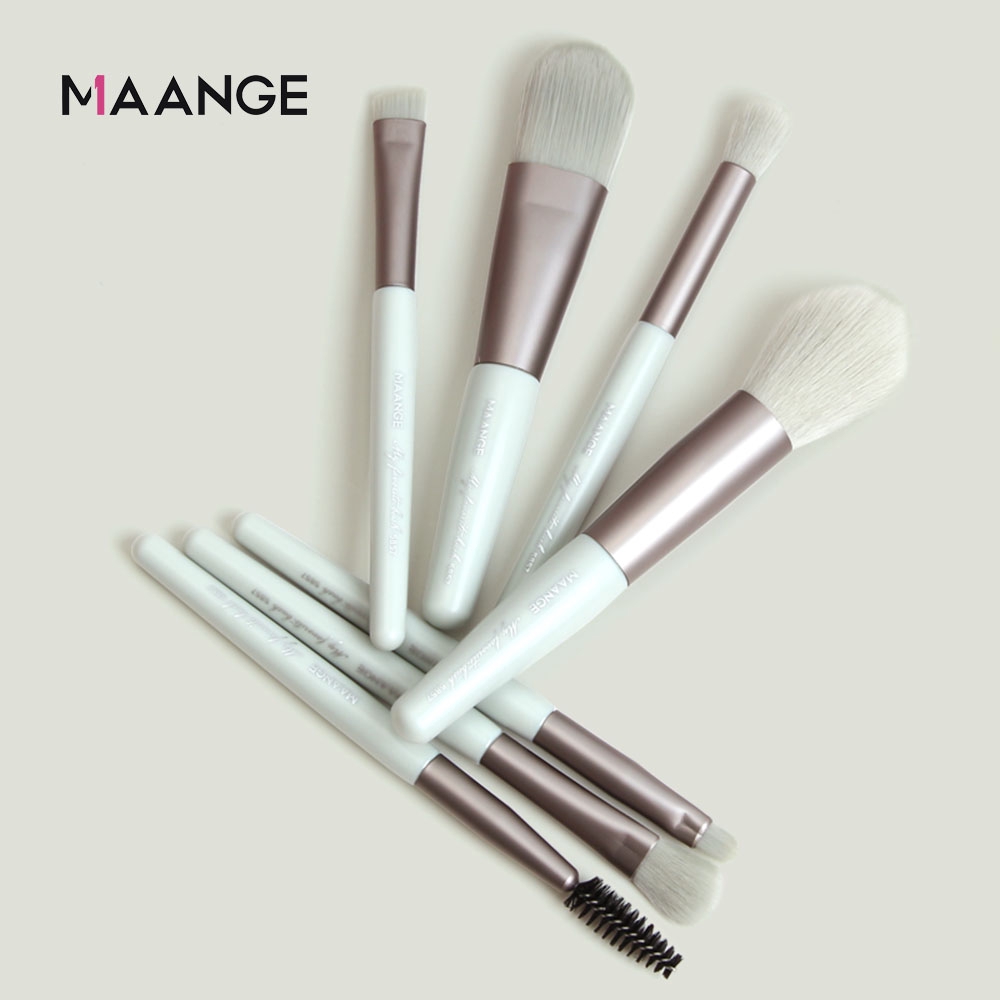 Bộ 7 Cọ Trang Điểm MAANGE + 4 Mút Trang Điểm Để Làm Đẹp