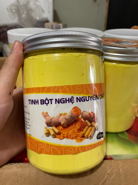 Tinh Bột Nghệ 500g tinh bột nghệ giải độc gan, làm mát, đẹp da - Dược Liệu Quý