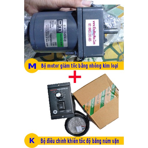 Motor 25w 220vol, điều tốc, đảo chiều, tặng nhông đầu trục, tiết kiệm điện năng