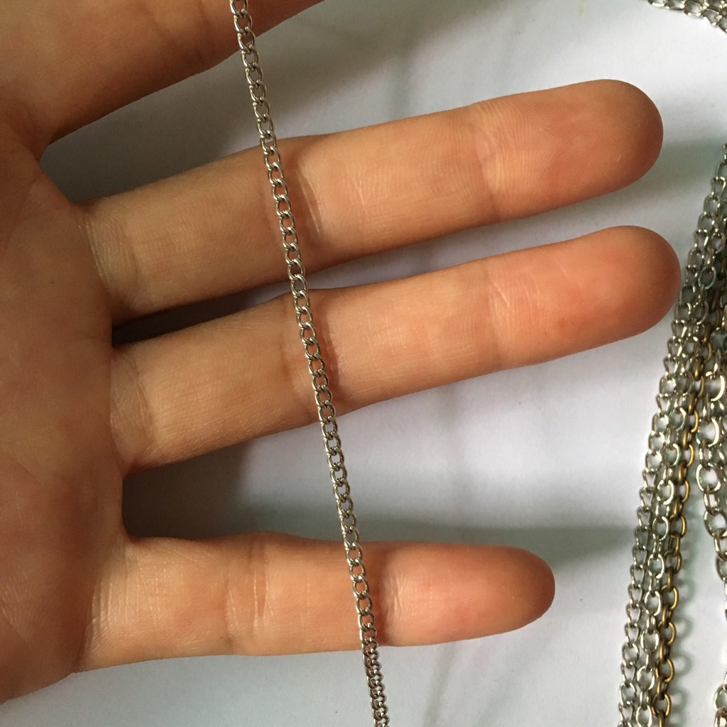 Đoạn 1 mét xích, tăng đưa, xích bi làm handmade