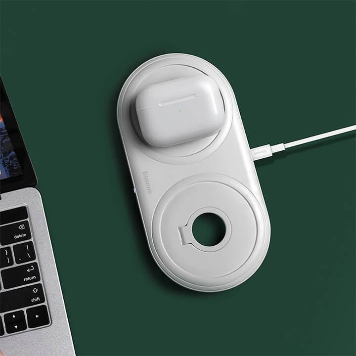 [Mã SKAMA07 giảm 8% đơn 250k]Dock sạc không dây iPhone Apple Watch Airpod Baseus