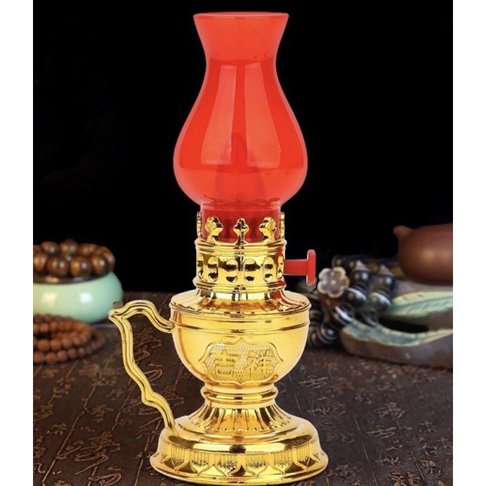 Đèn thờ vĩnh cửu,sử dụng pin, thiết kế cổ kính, hài hoà, cân đối, tăng phần trang nghiêm