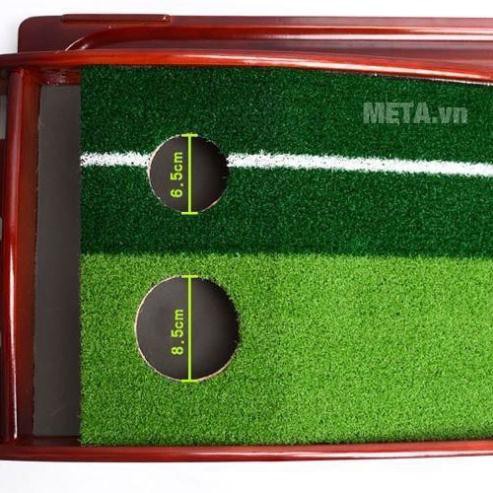 Thảm golf tập Putter PGM trong nhà ngoài trời di động chất liệu gỗ cao cấp chắc chắn TT002