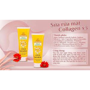 Sữa Rửa Mặt Nghệ Và Mật Ong Collagen X3 , Đông Anh Chính Hãng