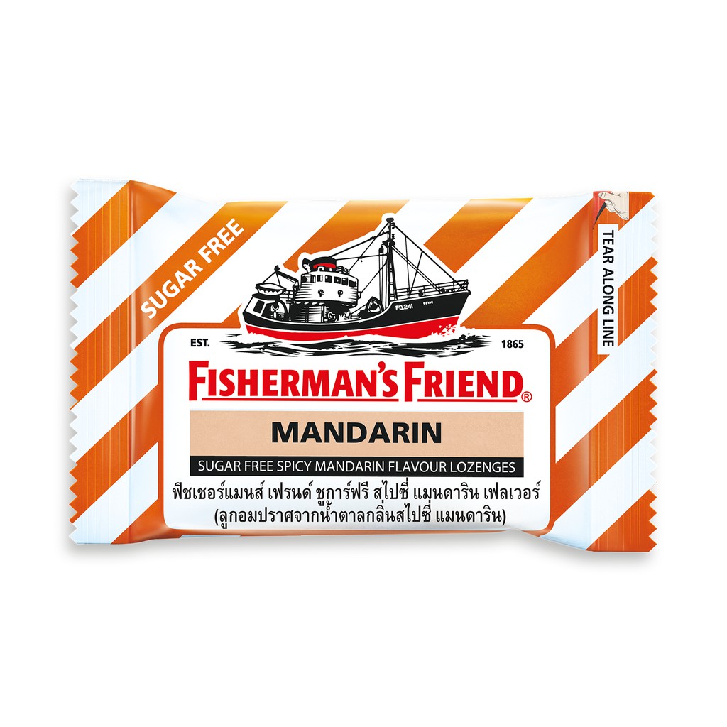 (6 vị) Kẹo cay con tàu Fisherman's Friend gói 25gr