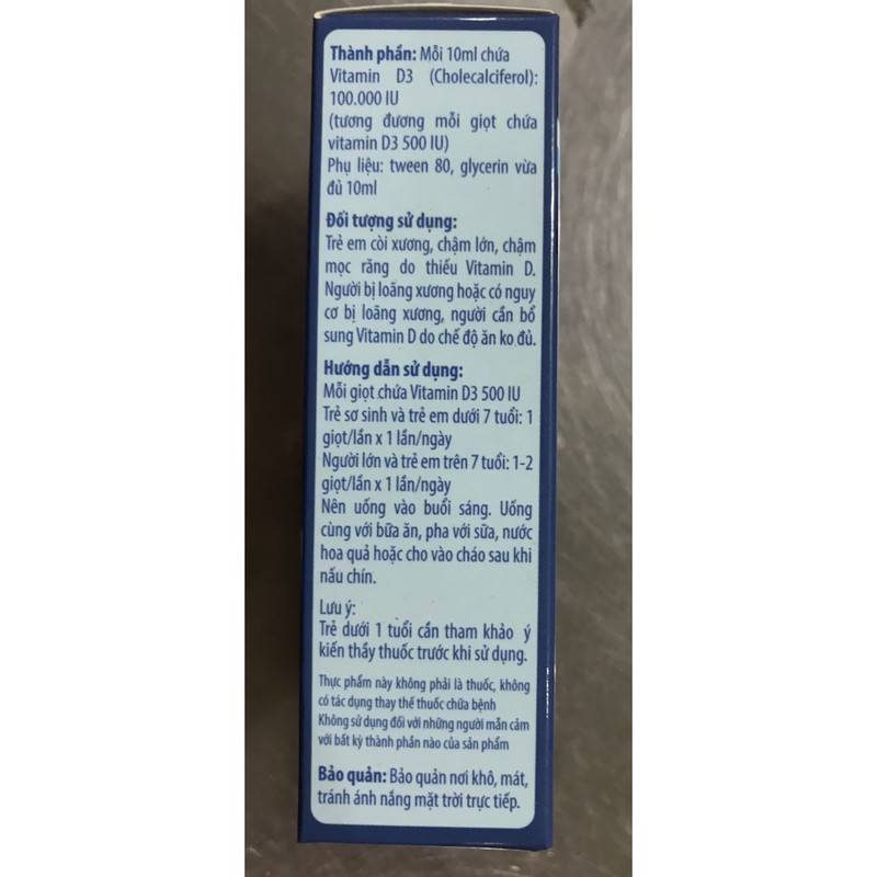 VITAMIN D3 KINGPHAR 10 ML | BigBuy360 - bigbuy360.vn