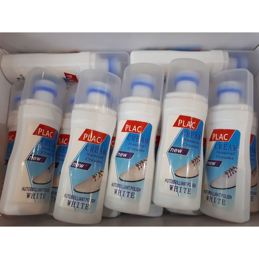 Chai tẩy trắng giày, vệ sinh giày dép túi xách PLAC - đầu bàn chải tiện dụng siêu sạch