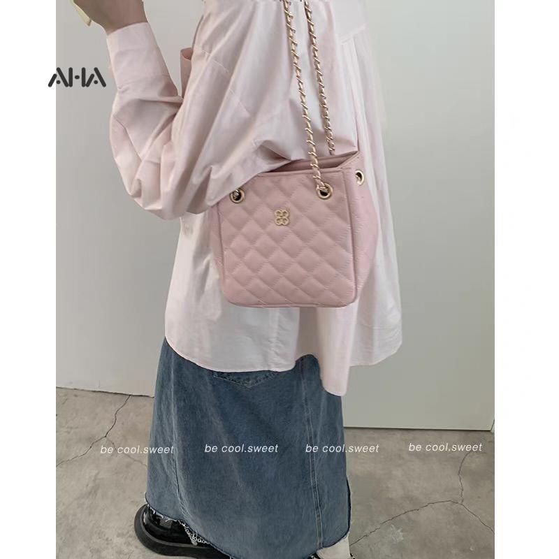 Túi xách AHA official dây đeo xích đính đá thời trang xu hướng cho nữ