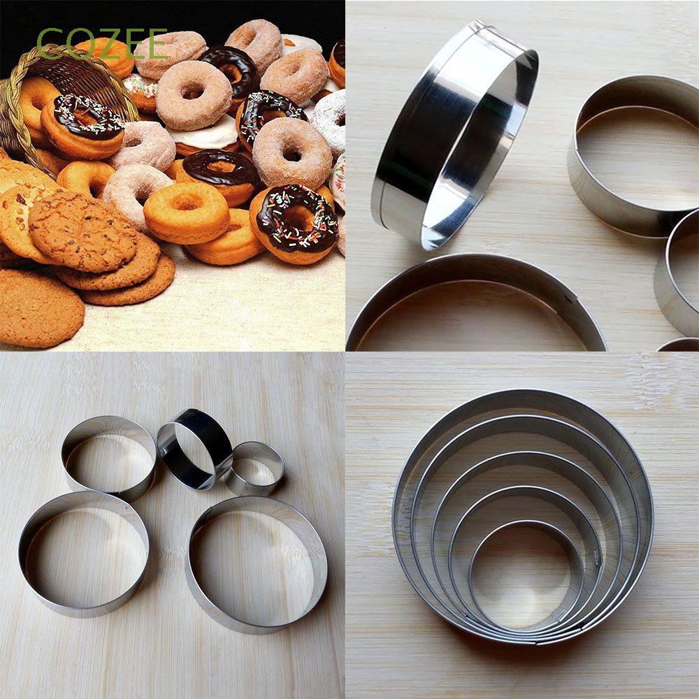 Bộ 5 Khuôn Cắt Bánh Quy Tròn Bằng Thép Không Gỉ