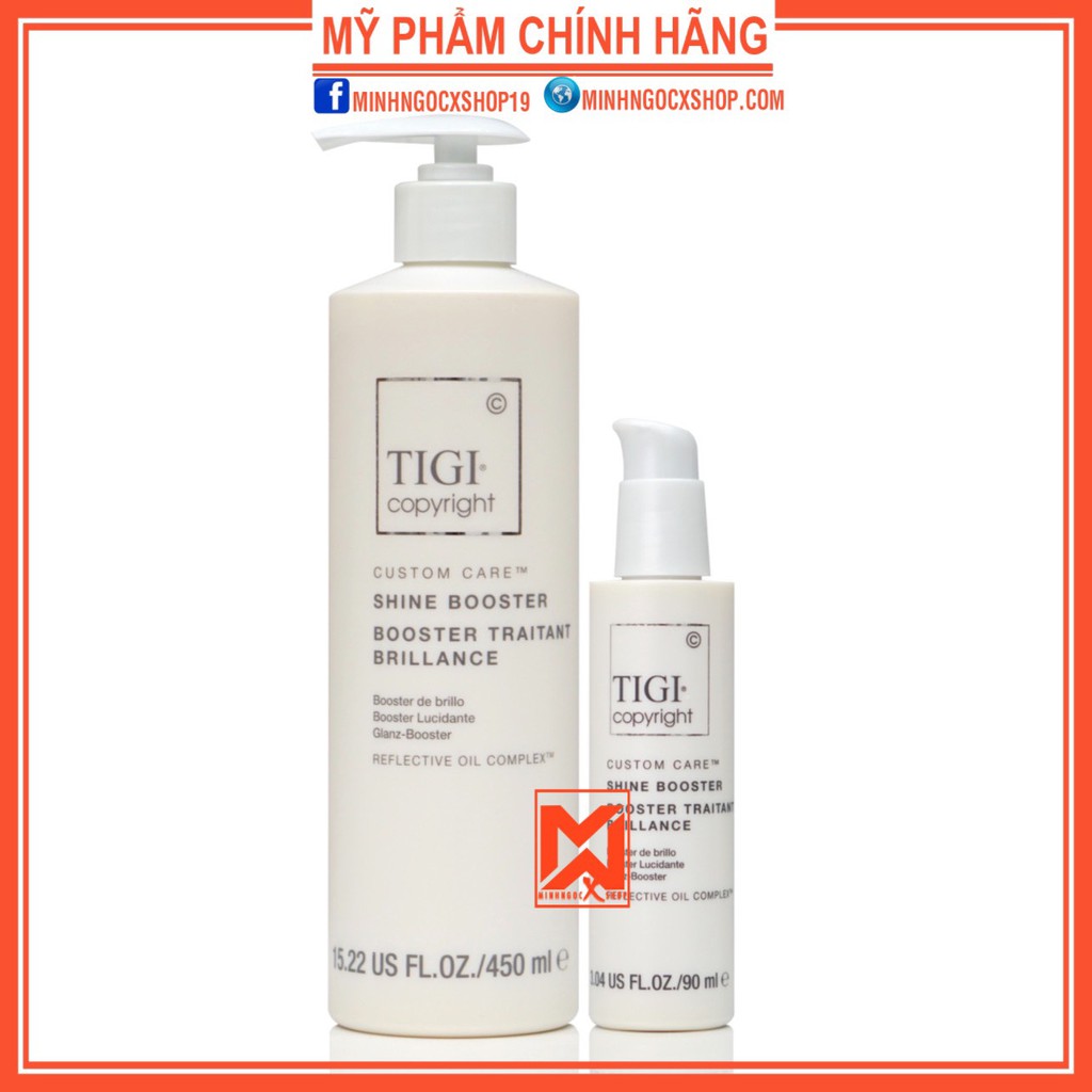 Tăng cường độ bóng cho tóc TIGI COPYRIGHT SHINE BOOSTER 90 - 450ml chính hãng