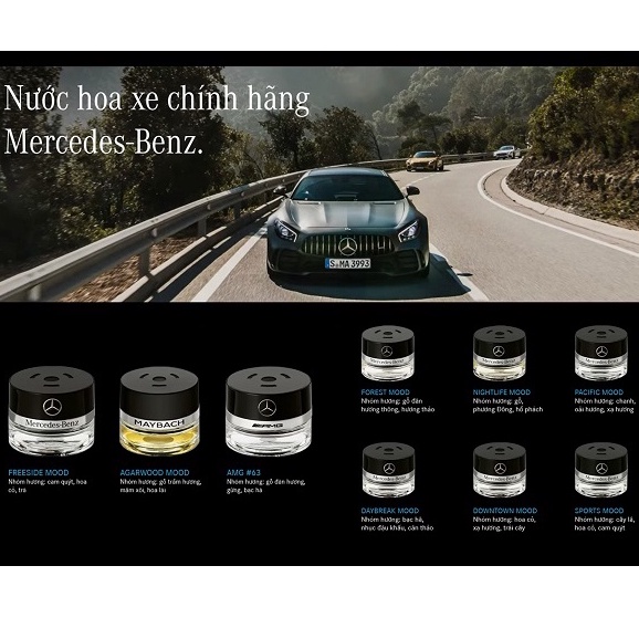 Nước hoa Mercedes Benz chính hãng Interior Perfume
