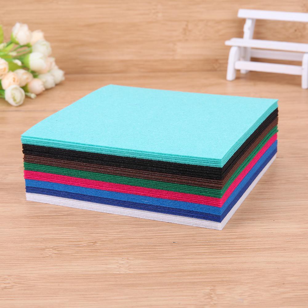 Set 40 miếng vải nỉ nhiều màu sắc dùng may vá trang trí nhà