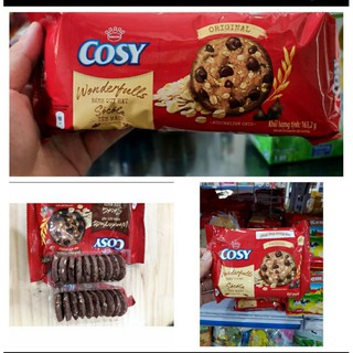 Bánh quy Cosy Yến mạch hạt socola gói 80g và 163g