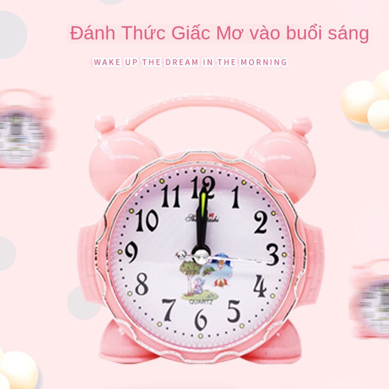 【Mua một tặng một】 Đồng hồ báo thức Sinh viên dễ thương net phòng ngủ người nổi tiếng siêu ồn ào khó dậy Con đơ