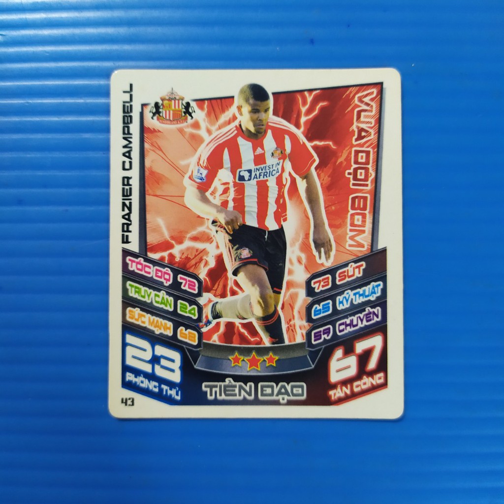 [Một thẻ] Thẻ cầu thủ bóng đã thẻ Poca Match Attax 12-13 mùa 2012-2013 thẻ cũ 2nd tổng hợp 3