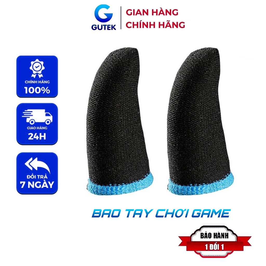 Găng tay chơi game chống mồ hôi cảm ứng nhạy sợi bạc chính hãng Gutek