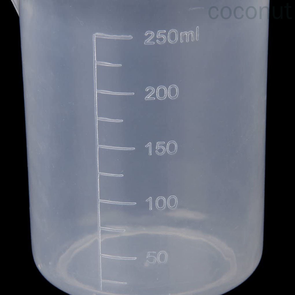Set 3 Cốc Đo Lường Bằng Nhựa Chuyên Dụng Cho Phòng Thí Nghiệm